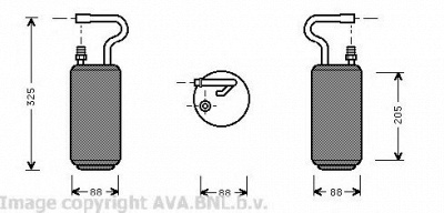 AVA QUALITY COOLING vod097 -  Осушитель, кондиционер